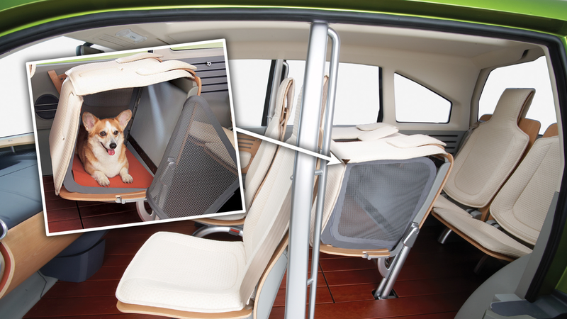 Illustration for article titled Honda Once Built a Concept Car With a Glove Box for Your Dog